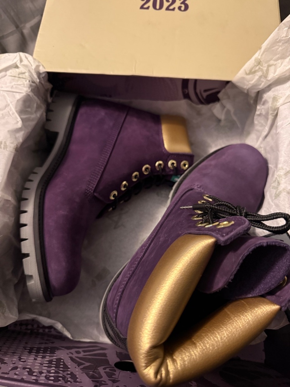 Timberland Purple Sedgwick Ave Nubuck Lace-Up Boots Royal